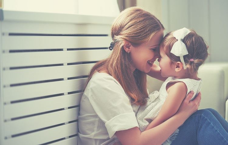 mother with child after receiving child cusody in New Haven, CT